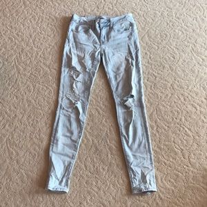 American Eagle high waisted ripped skinny jeans